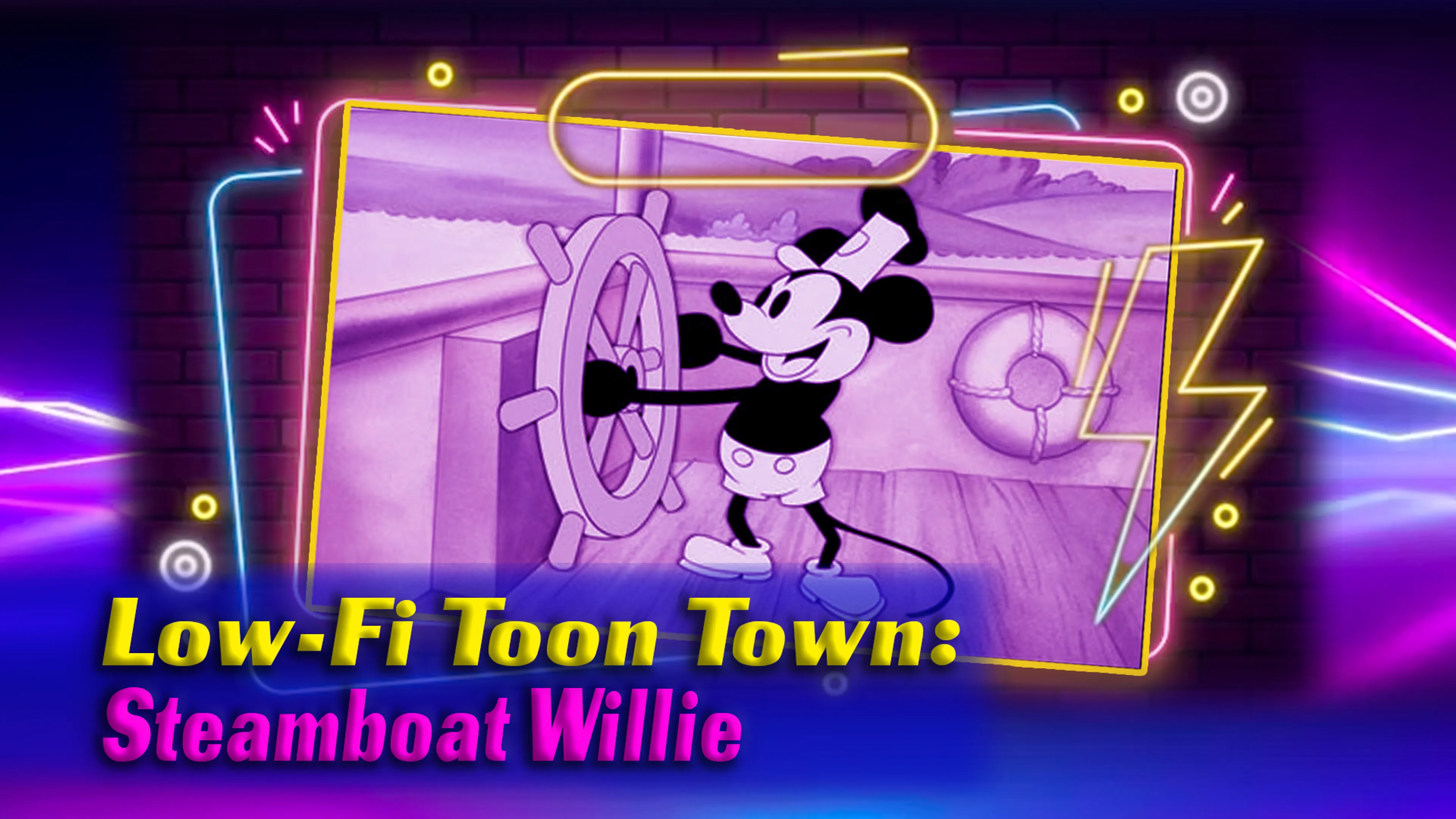 Low-Fi Toon Town: Steamboat Willie  poster
